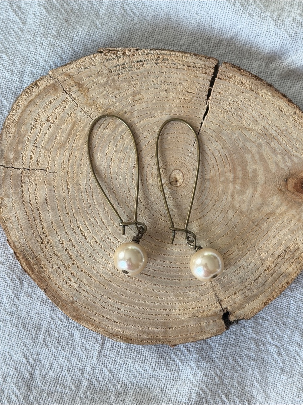 Ivory Pearl Drop Earrings - Unbranded